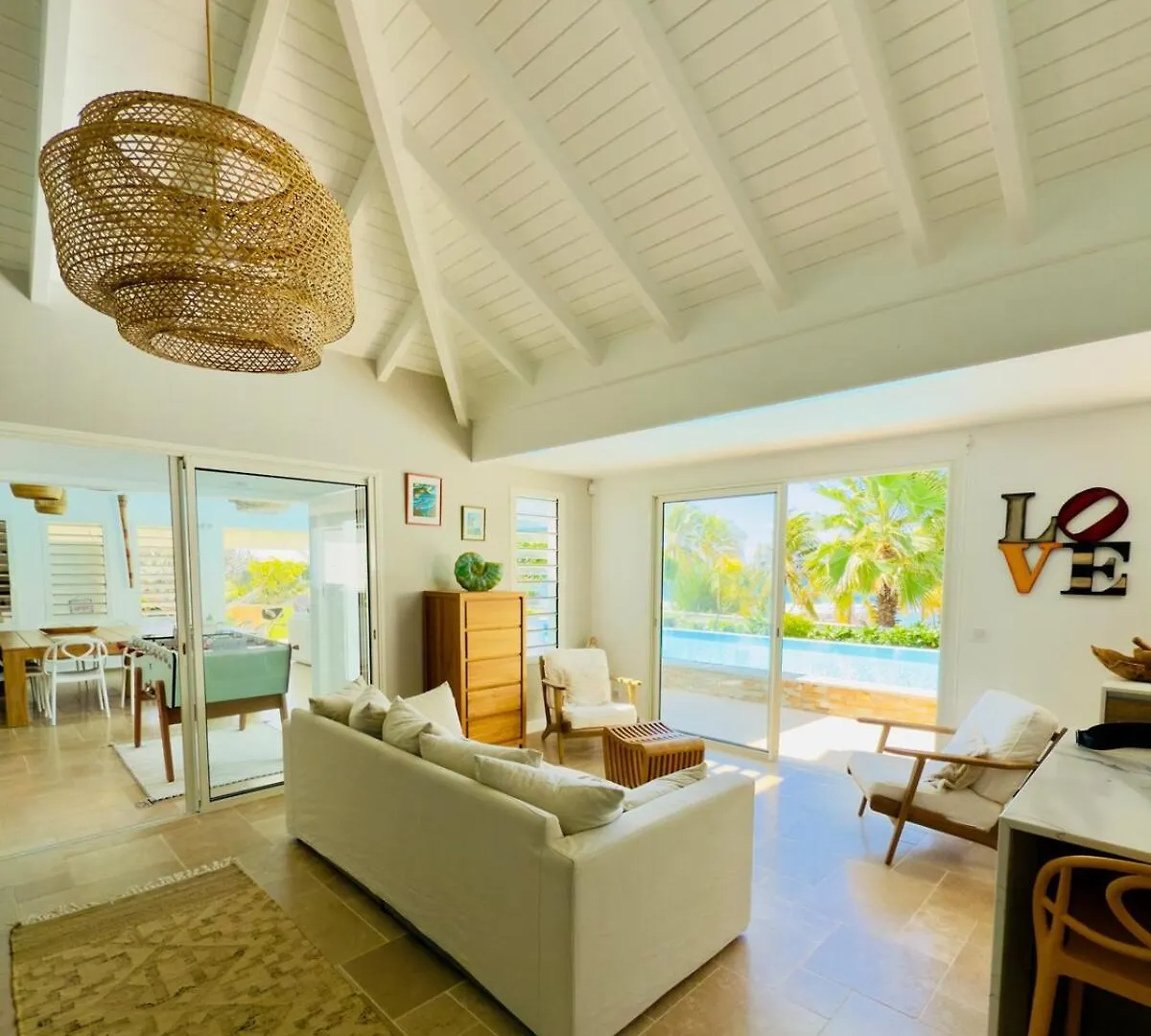 Villa Avalon, Paradis Vue Mer Avec Acces Direct A La Plage Par Le Jardin! Saint-Francois